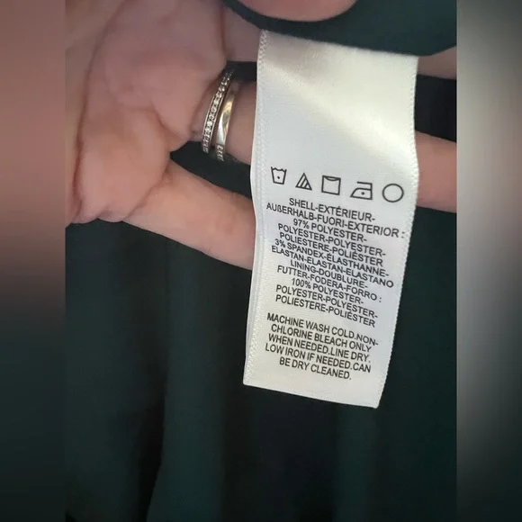 New Dress the Population Sandra Gown In Pine Green Size Medium - Picture 10 of 12